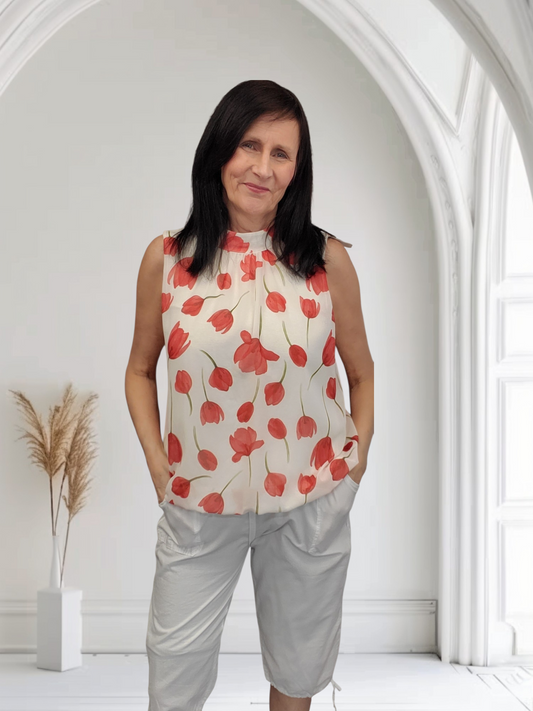 Dolly Women’s Sleeveless Tulip top