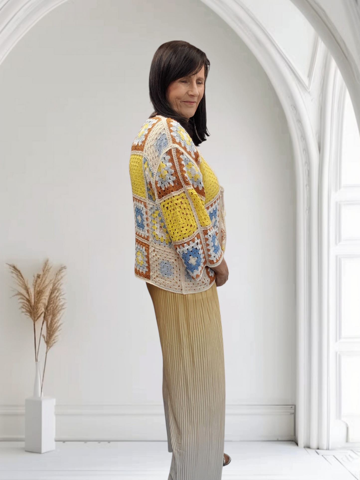 Florabel Women’s Crochet Cardigan – Lightweight Open Front Knit - Couture Boutique