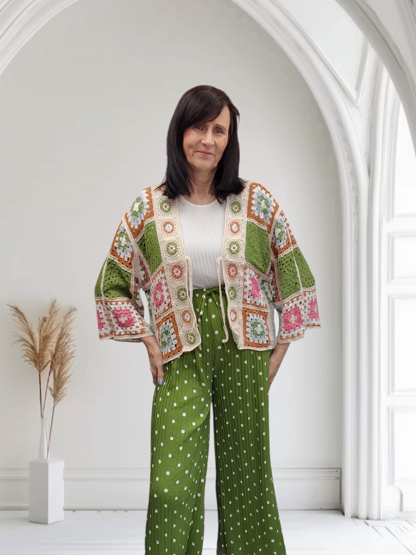 Florabel Women’s Crochet Cardigan – Lightweight Open Front Knit - Couture Boutique