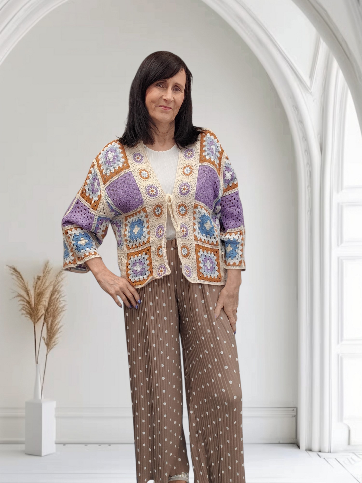Florabel Women’s Crochet Cardigan – Lightweight Open Front Knit - Couture Boutique