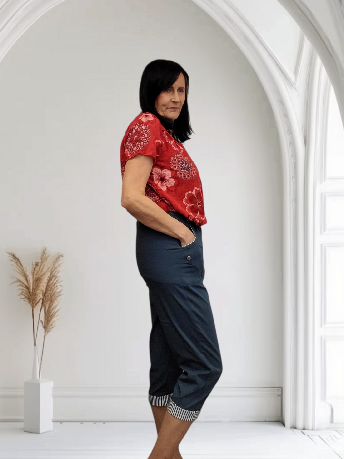 Tailored Cropped Trousers for Women – Smart Casual Pants - Couture Boutique