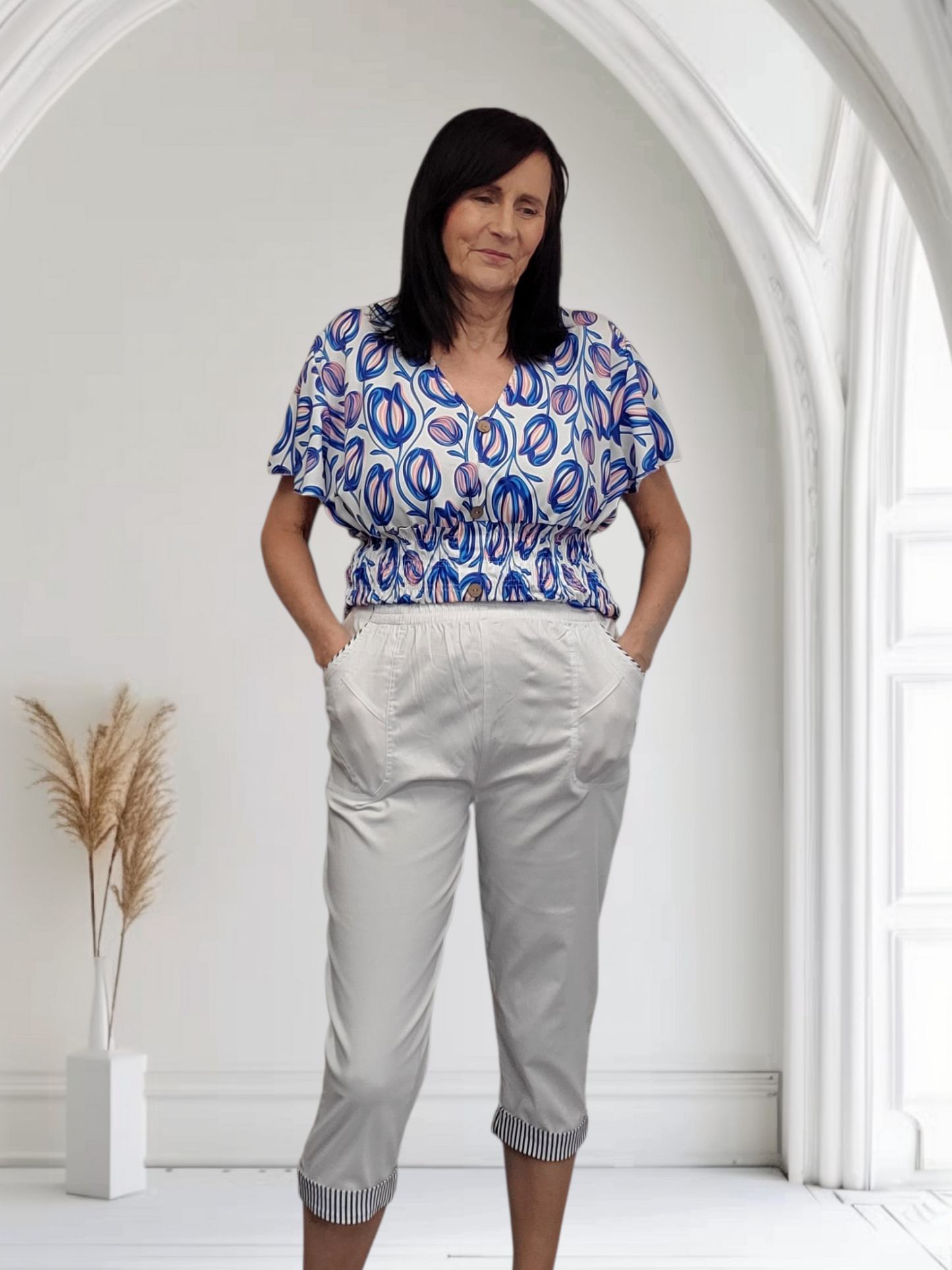 Tailored Cropped Trousers for Women – Smart Casual Pants - Couture Boutique