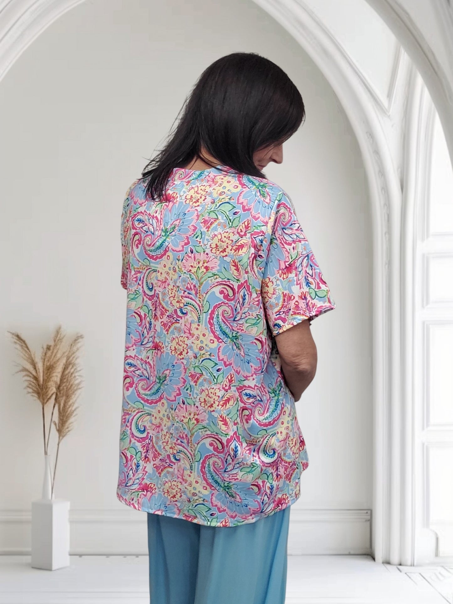 Rose Women's Multi Print Top