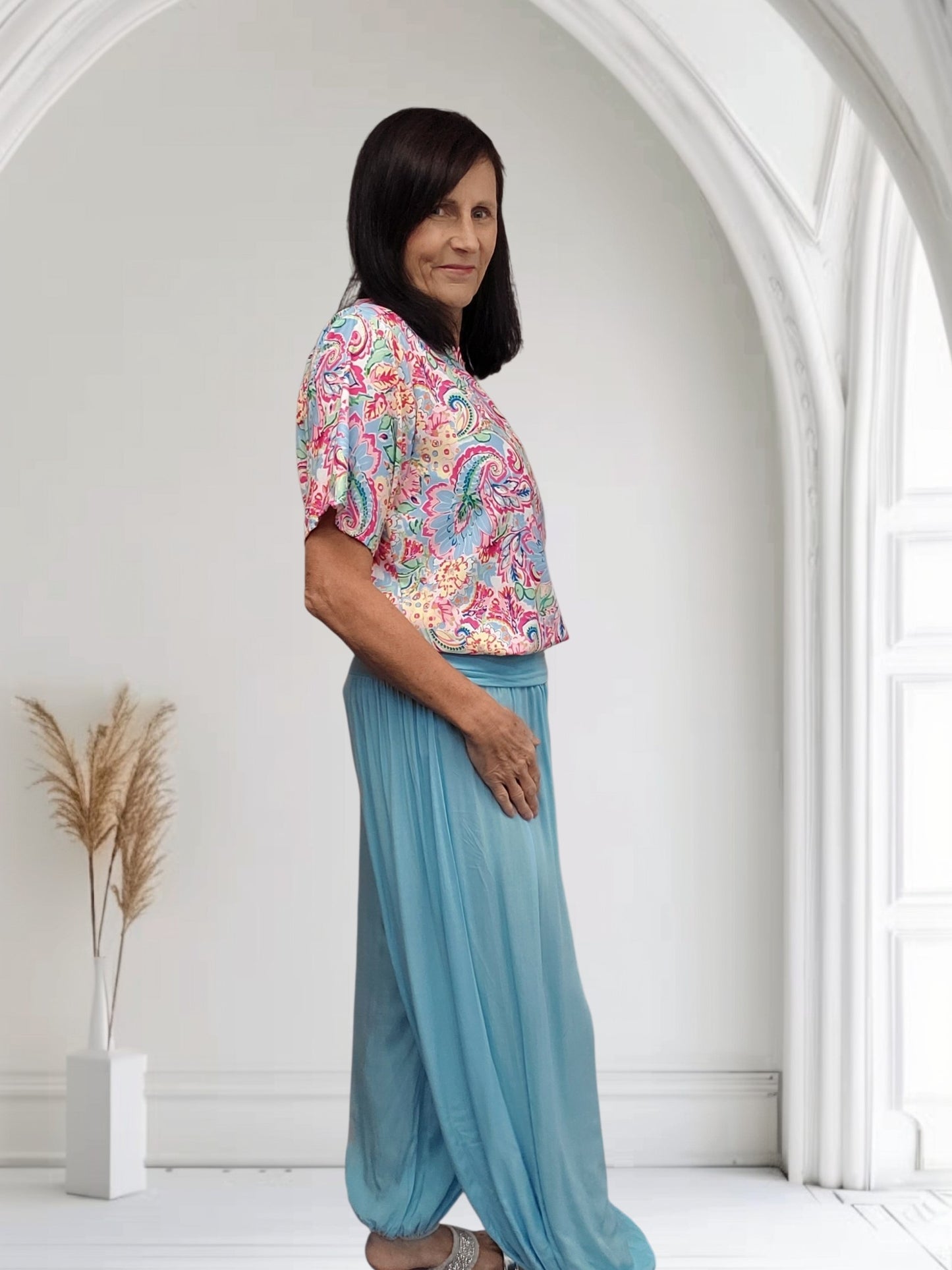 Women's Plain Harem Trousers