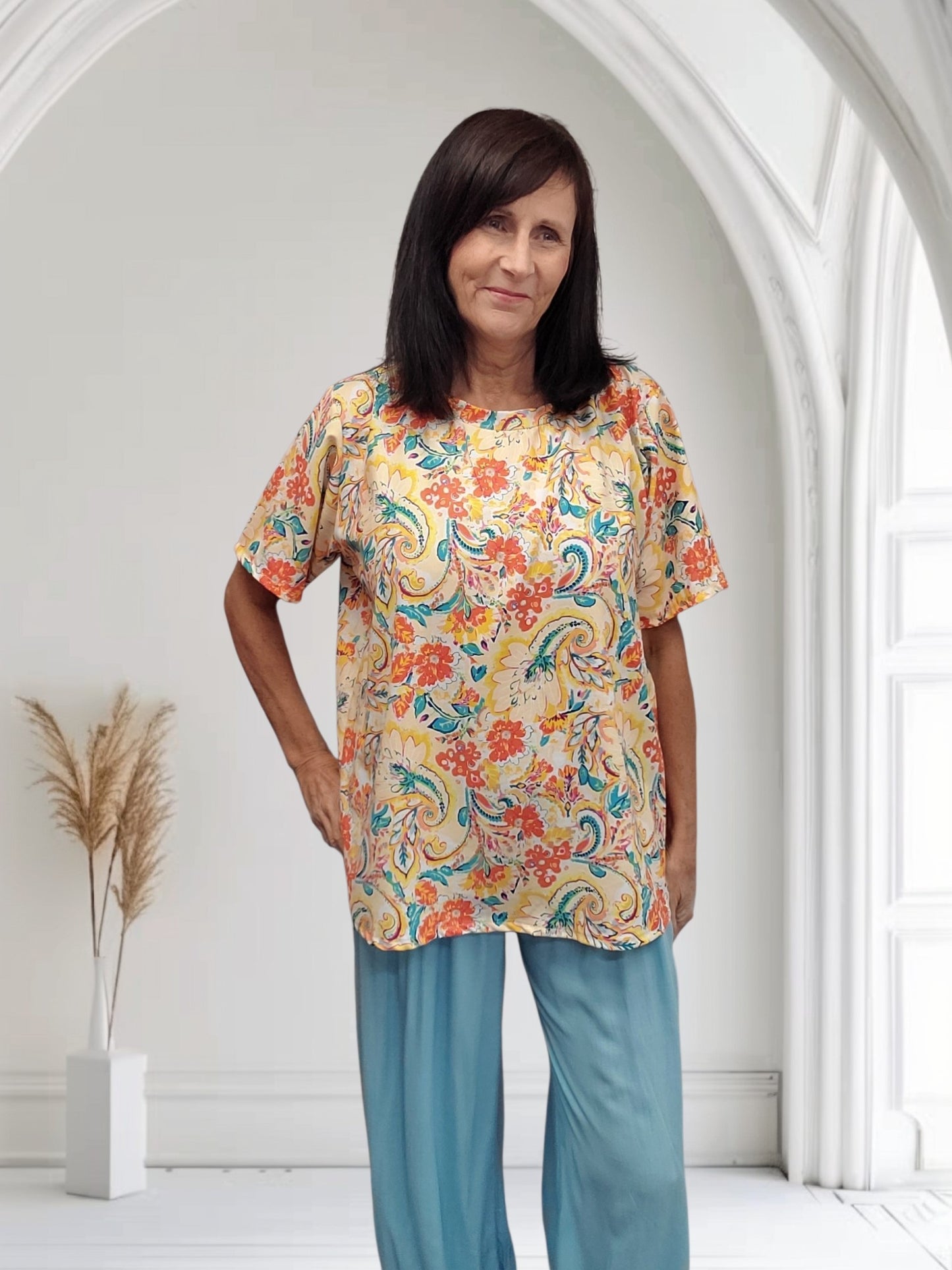 Rose Women's Multi Print Top