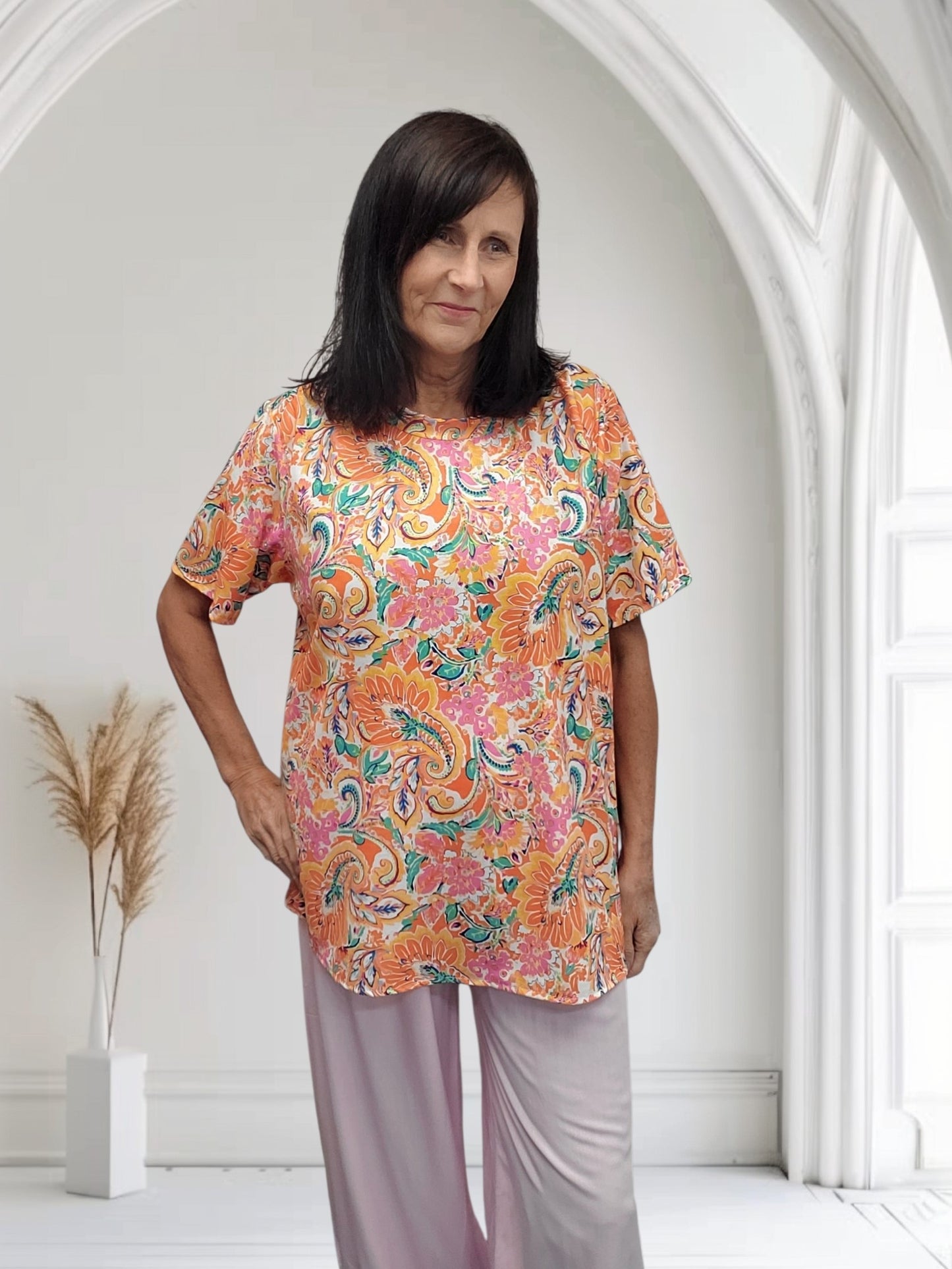 Rose Women's Multi Print Top