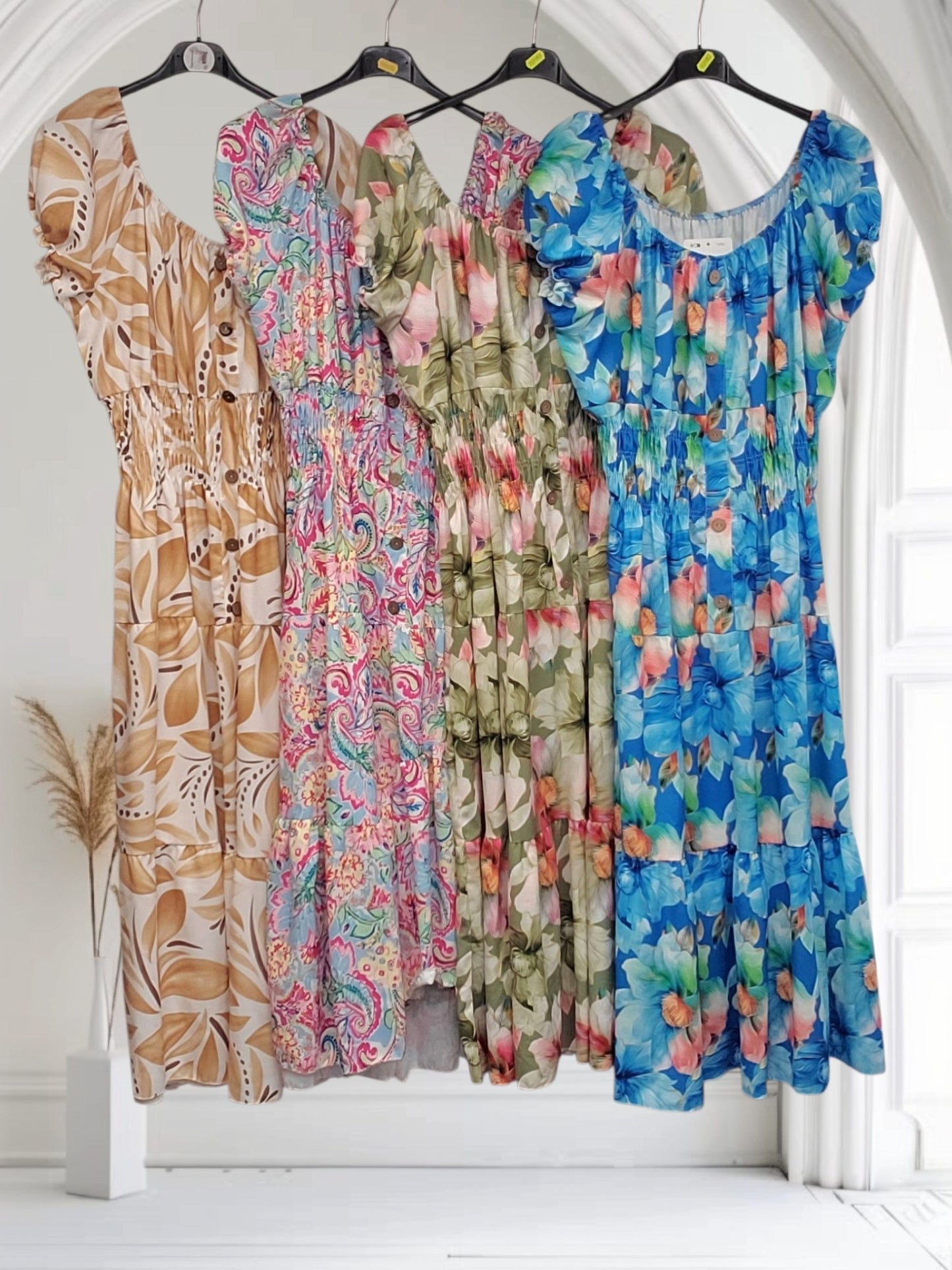 Queenie Convertible Maxi Dress | Wear On or Off Shoulder Bardot Style