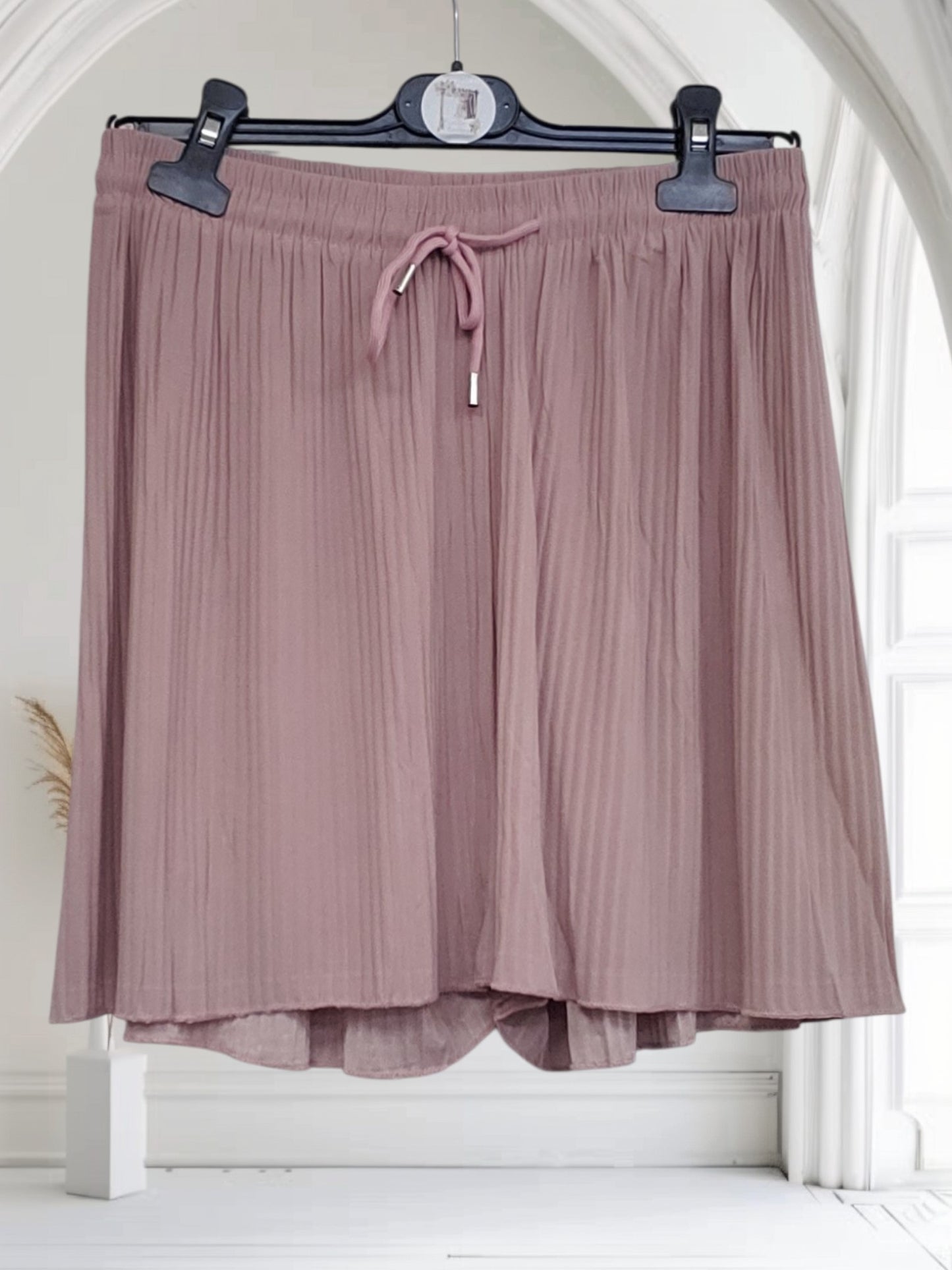 Pleated Drawstring Shorts | One Size Fits Up to UK 18 | Available in 10 Colours