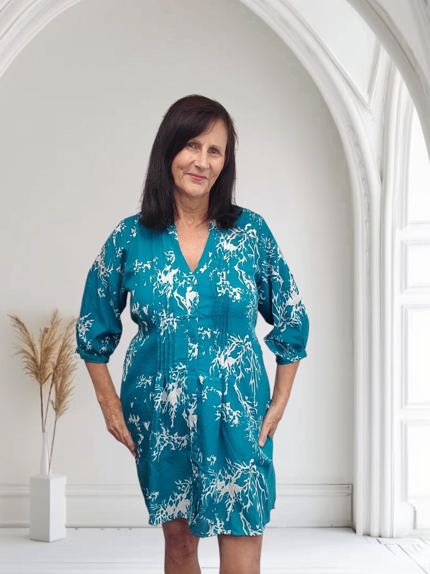Veronica Tie Waist Dress with Pockets | One Size UK 12–16