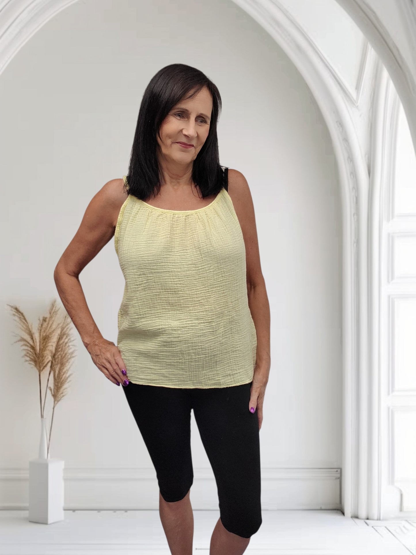 Women's Cheesecloth Cotton Vest Top