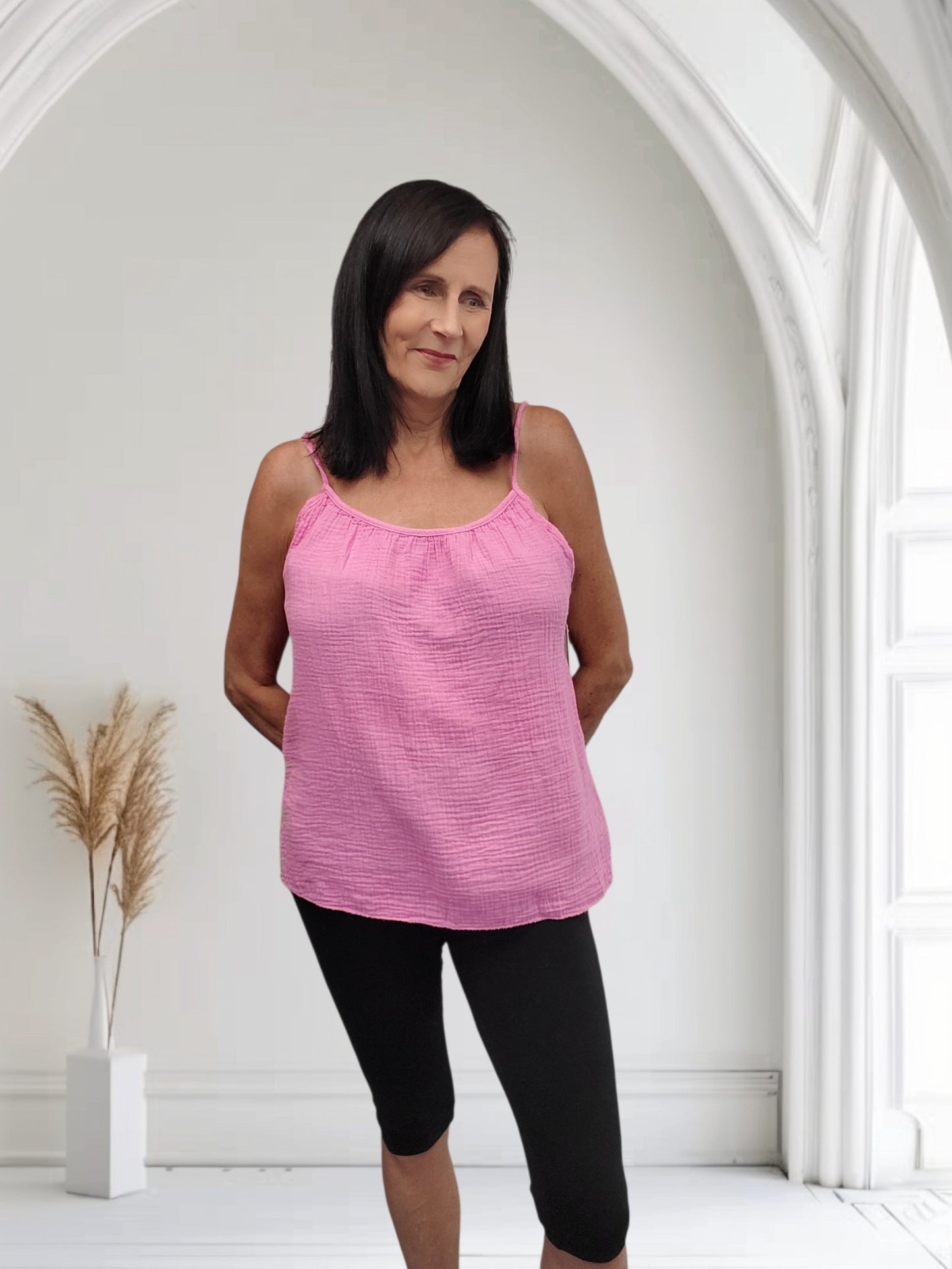Women's Cheesecloth Cotton Vest Top