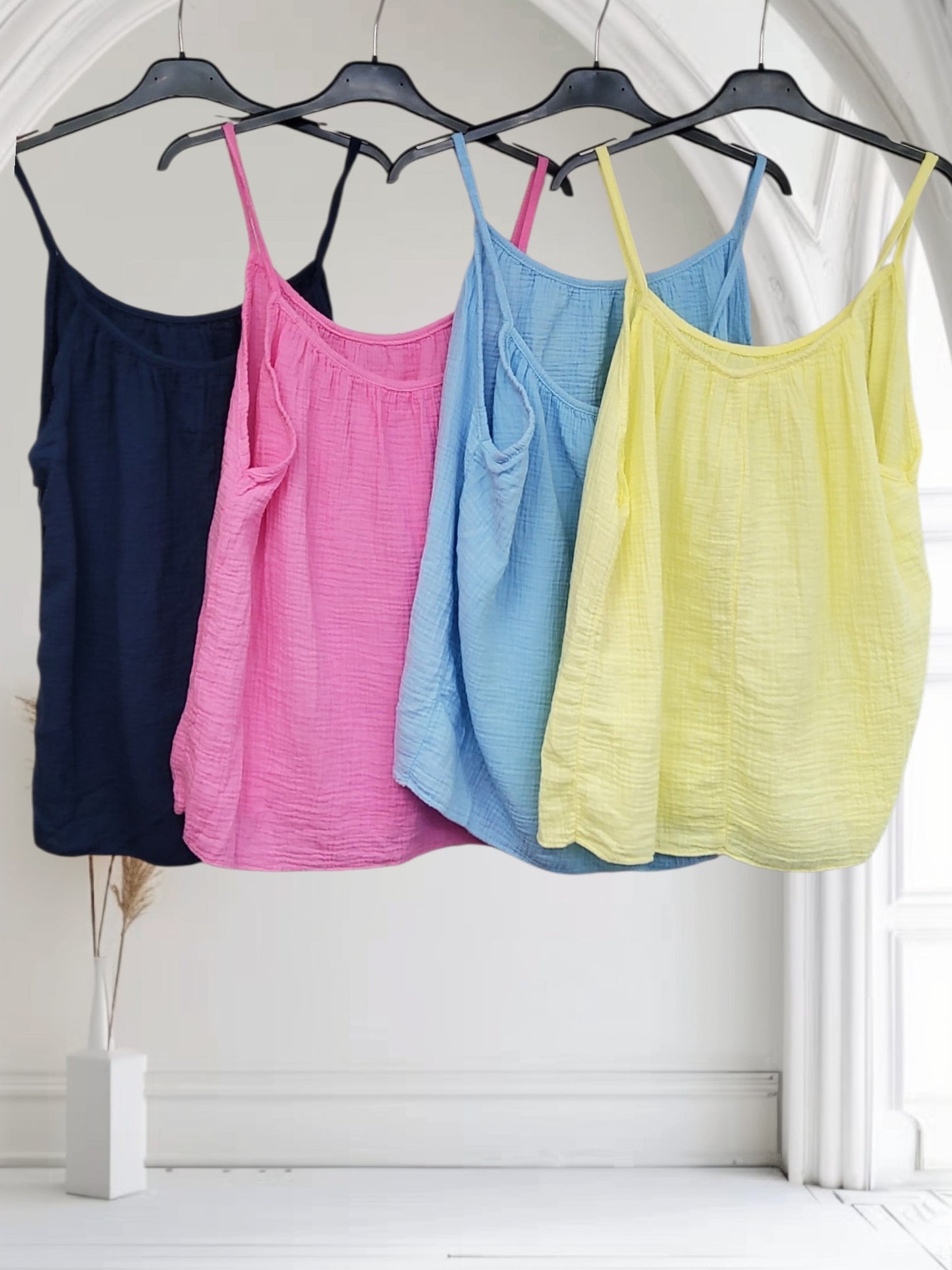 Women's Cheesecloth Cotton Vest Top