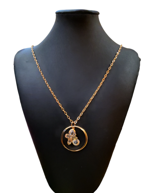 Necklace With Butterfly  Charm