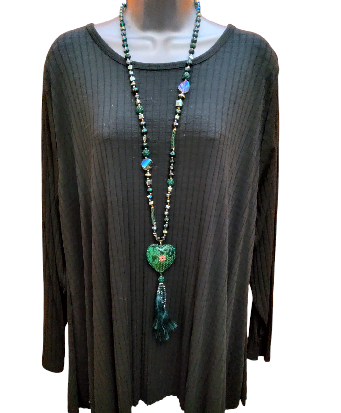 Beaded Heart Necklace