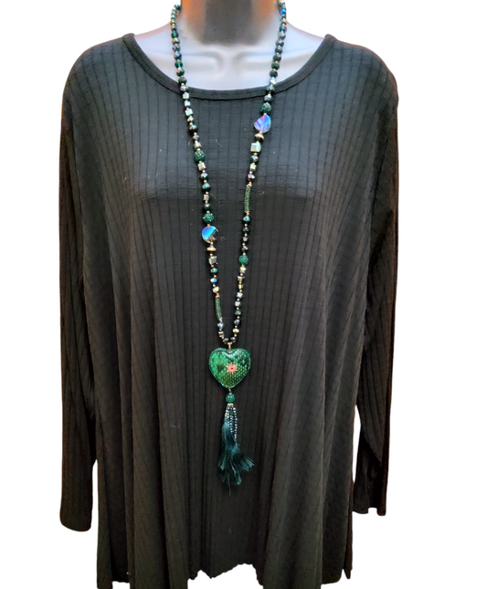Beaded Heart Necklace