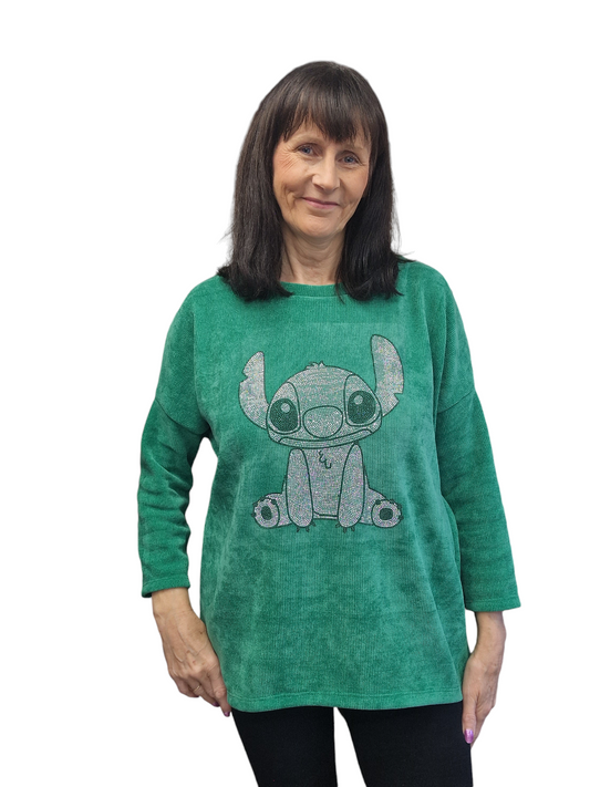 Steph Long Sleeve Top With Stitch Design