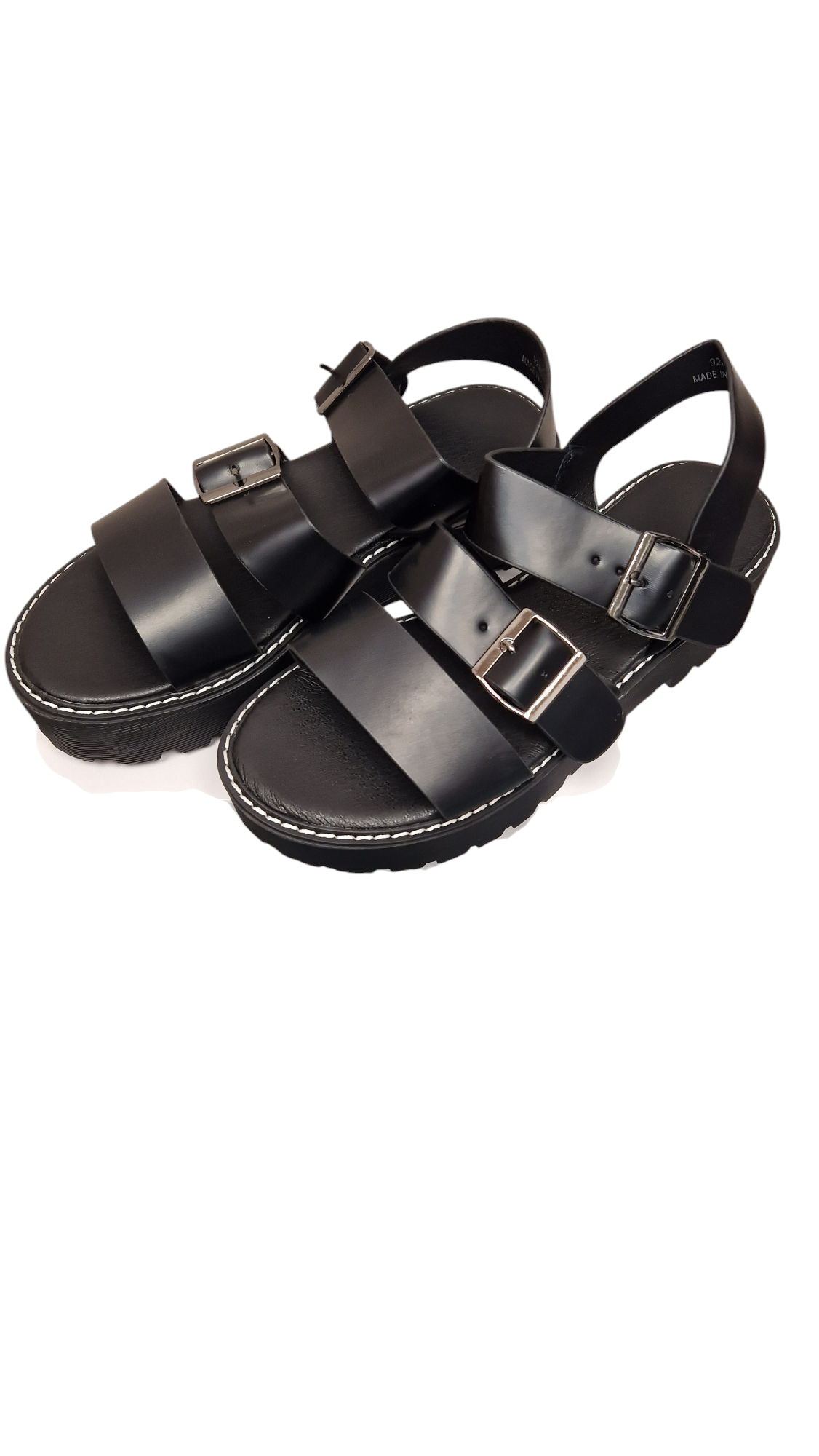 Black Chunky Sandles