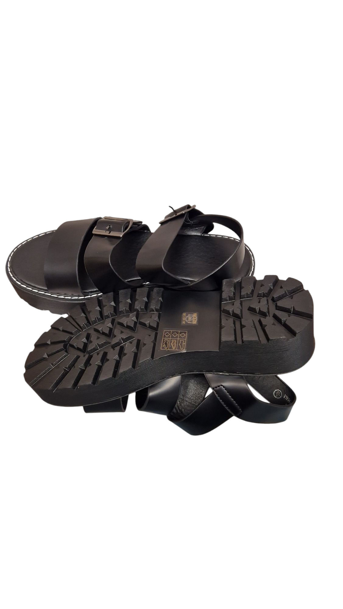 Black Chunky Sandles