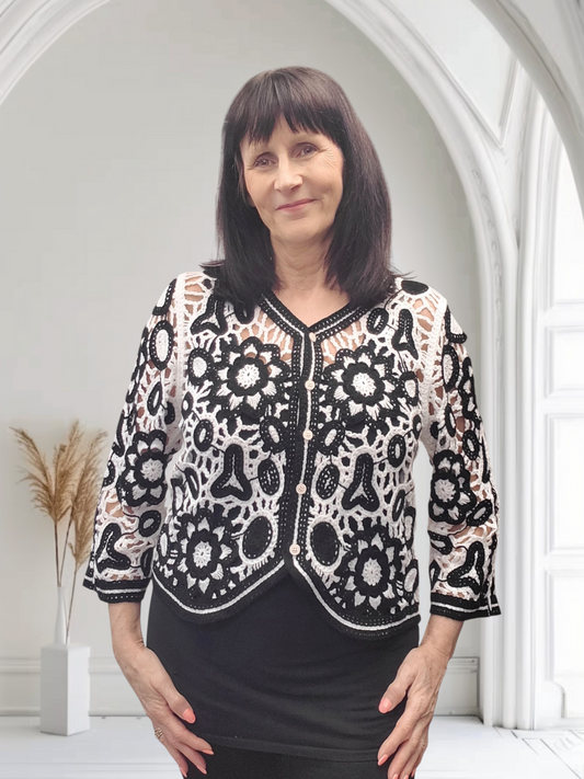 Hope Crochet  Short Cardigan