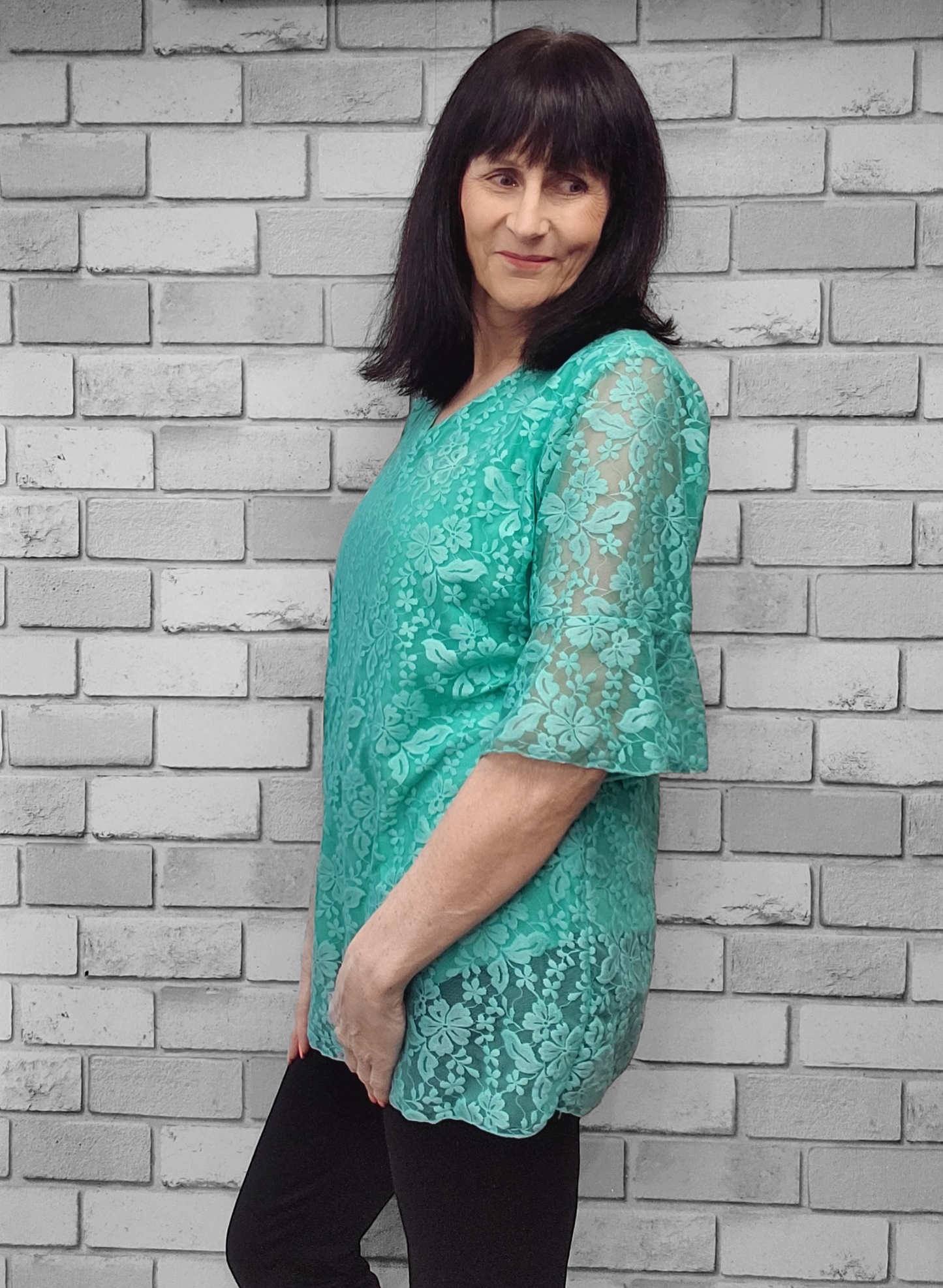 Harper Lace Short Sleeve  Top - Couture Boutique