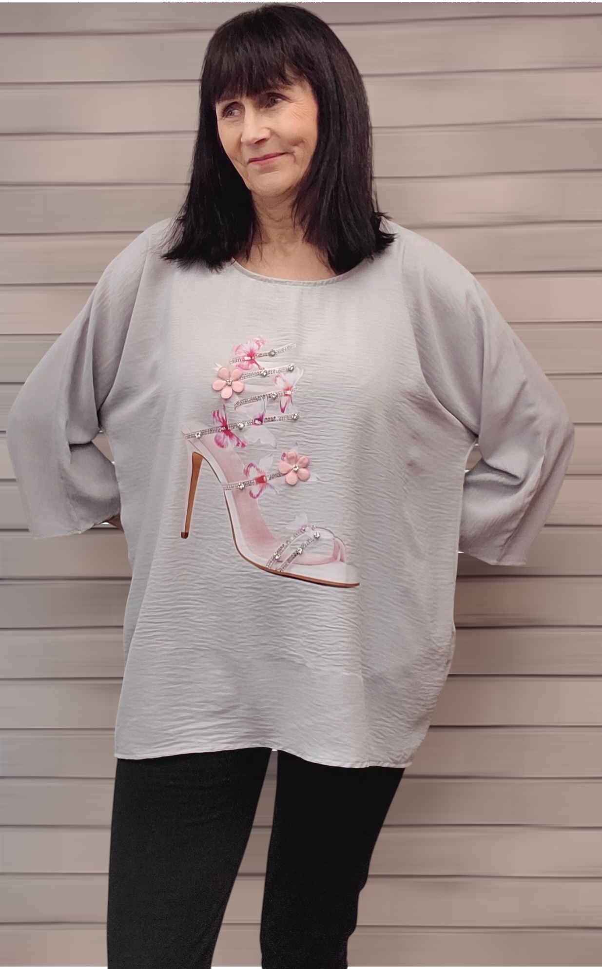 Suzie Shoe Print Top
