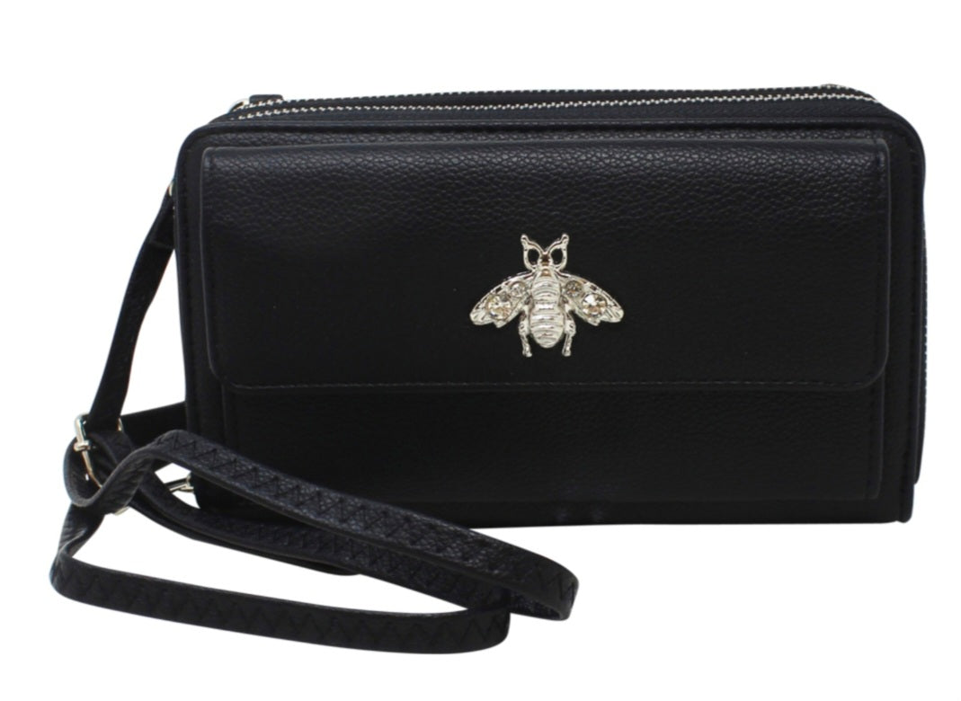 Crossbody  Double  Zipper  Wallet/Bag