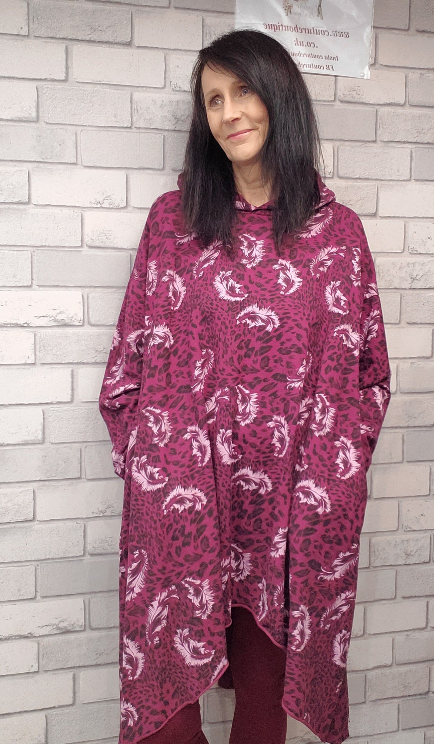 Jess Hooded Tunic Dress With Pockets - Couture Boutique