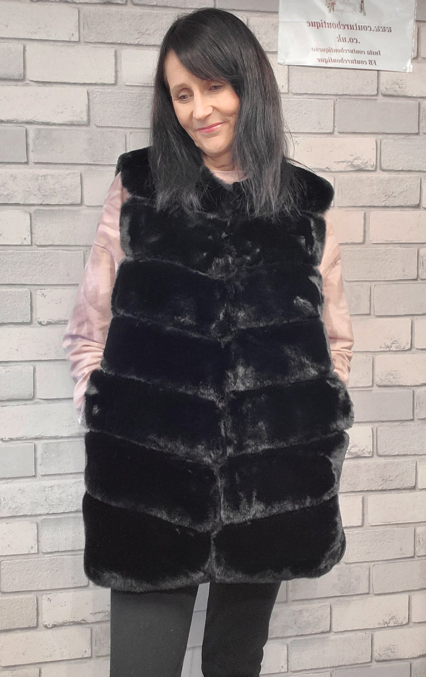 Elsa Faux Fur Gilets - Couture Boutique