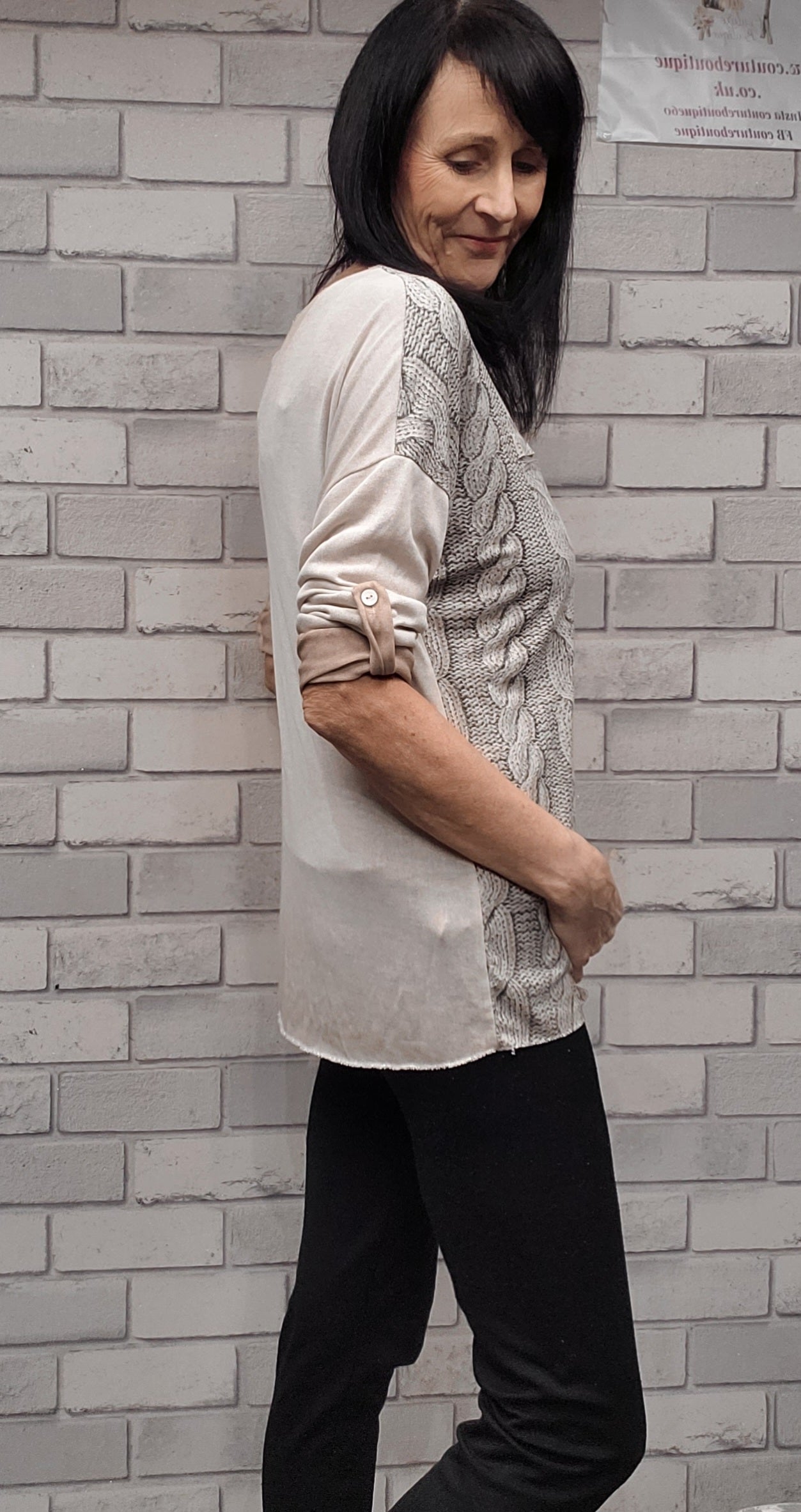 Berlinda Rope Design  Fine Knit Top - Couture Boutique