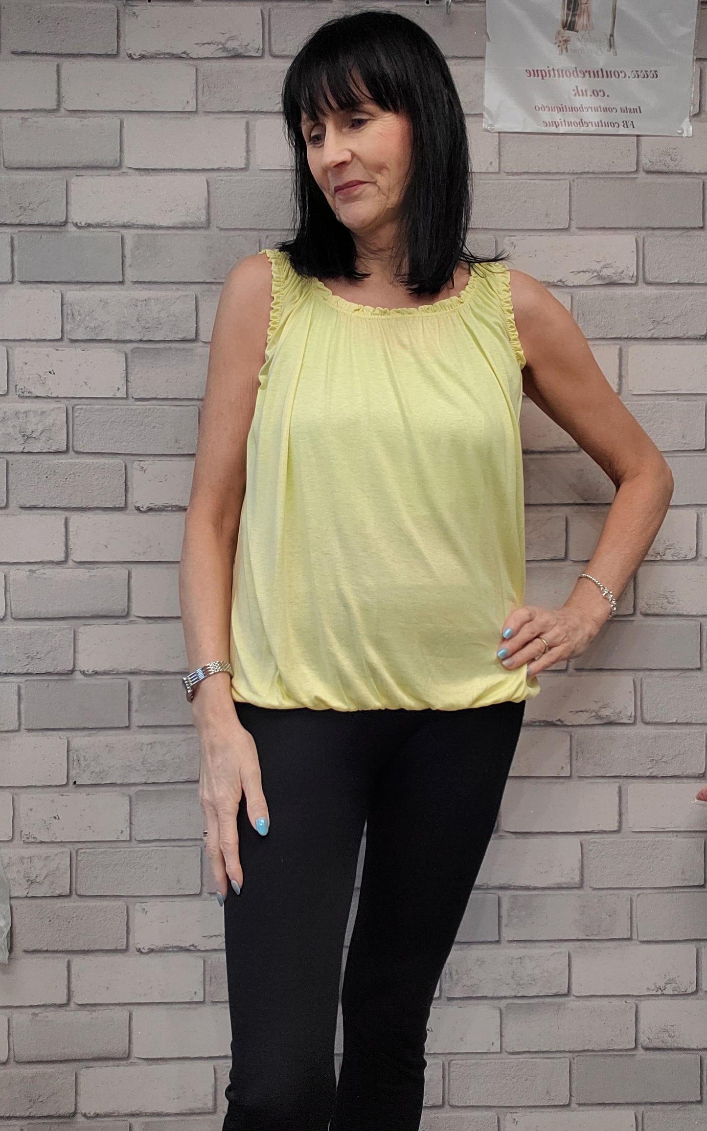 Vest Top With Ruffle Detail
