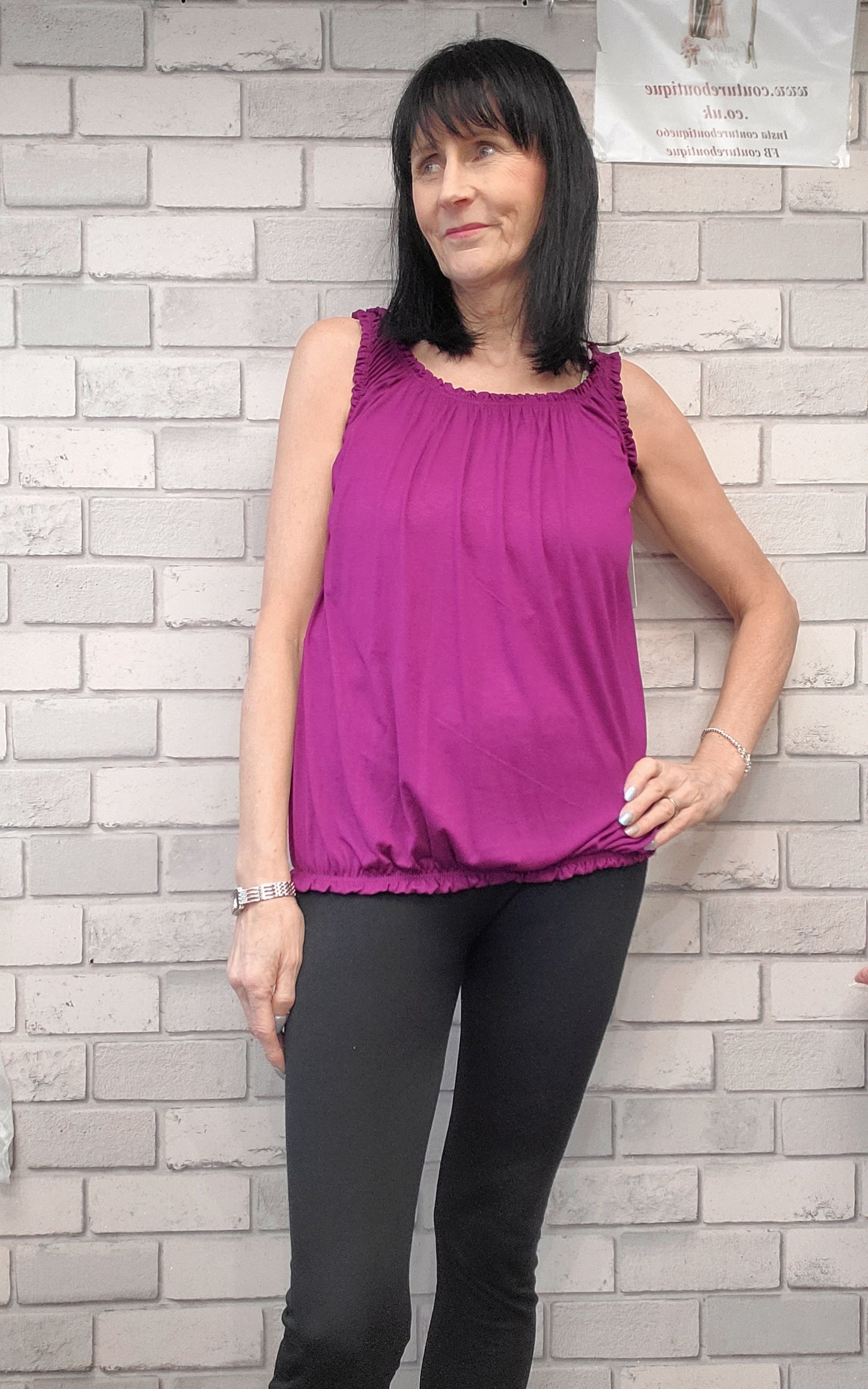 Vest Top With Ruffle Detail