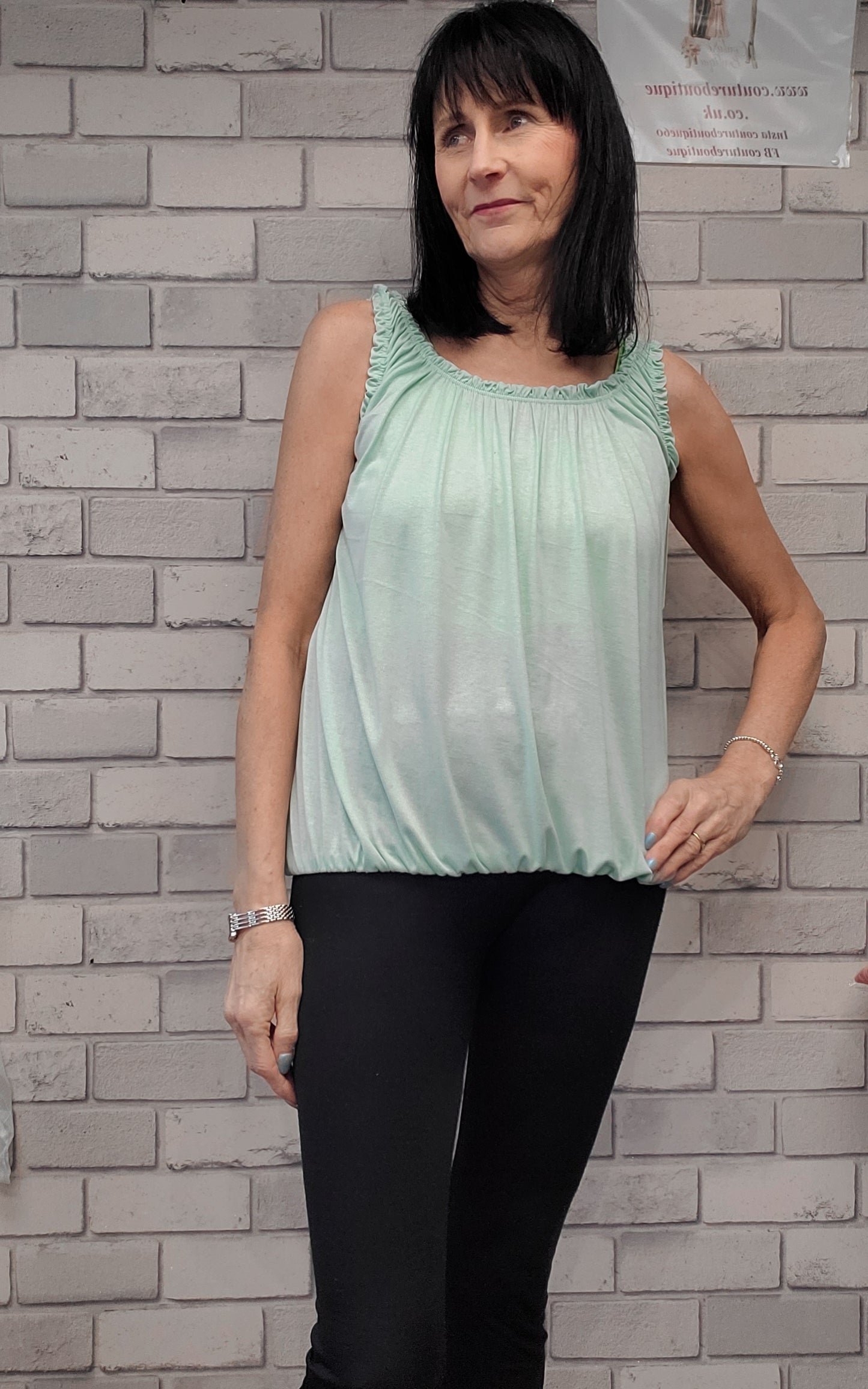 Vest Top With Ruffle Detail