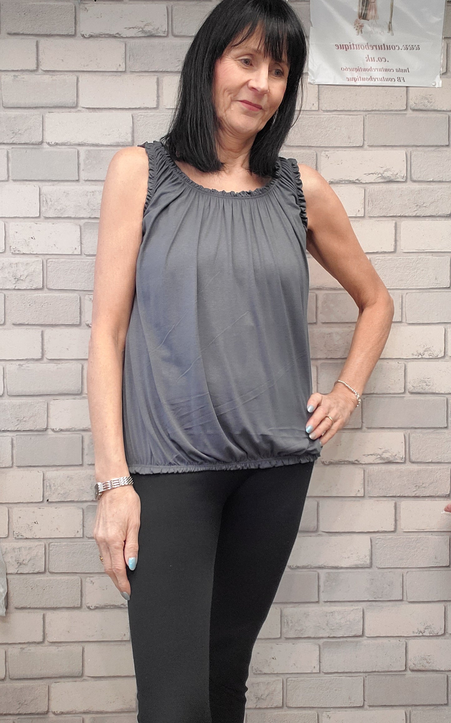 Vest Top With Ruffle Detail