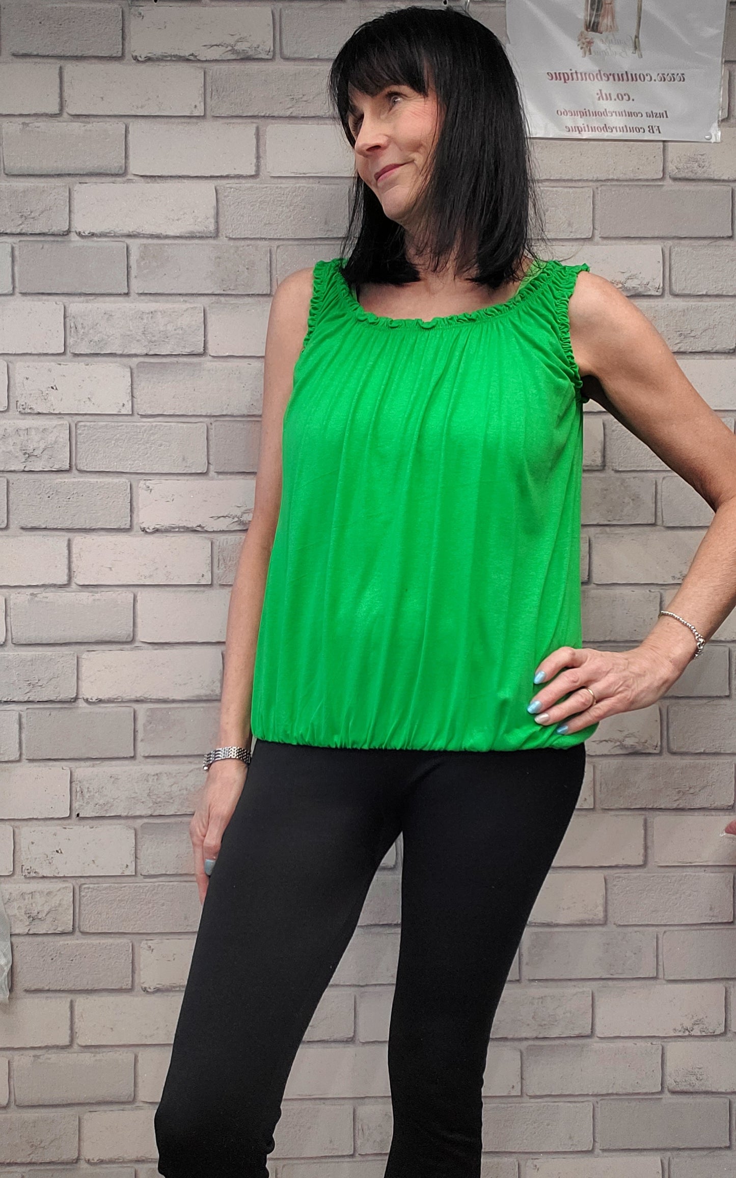 Vest Top With Ruffle Detail