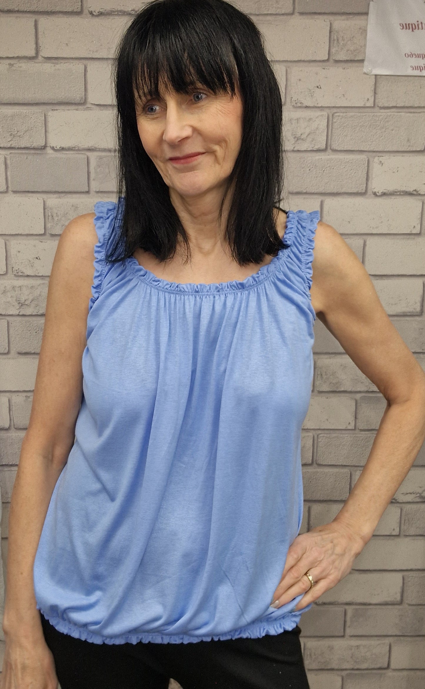 Vest Top With Ruffle Detail
