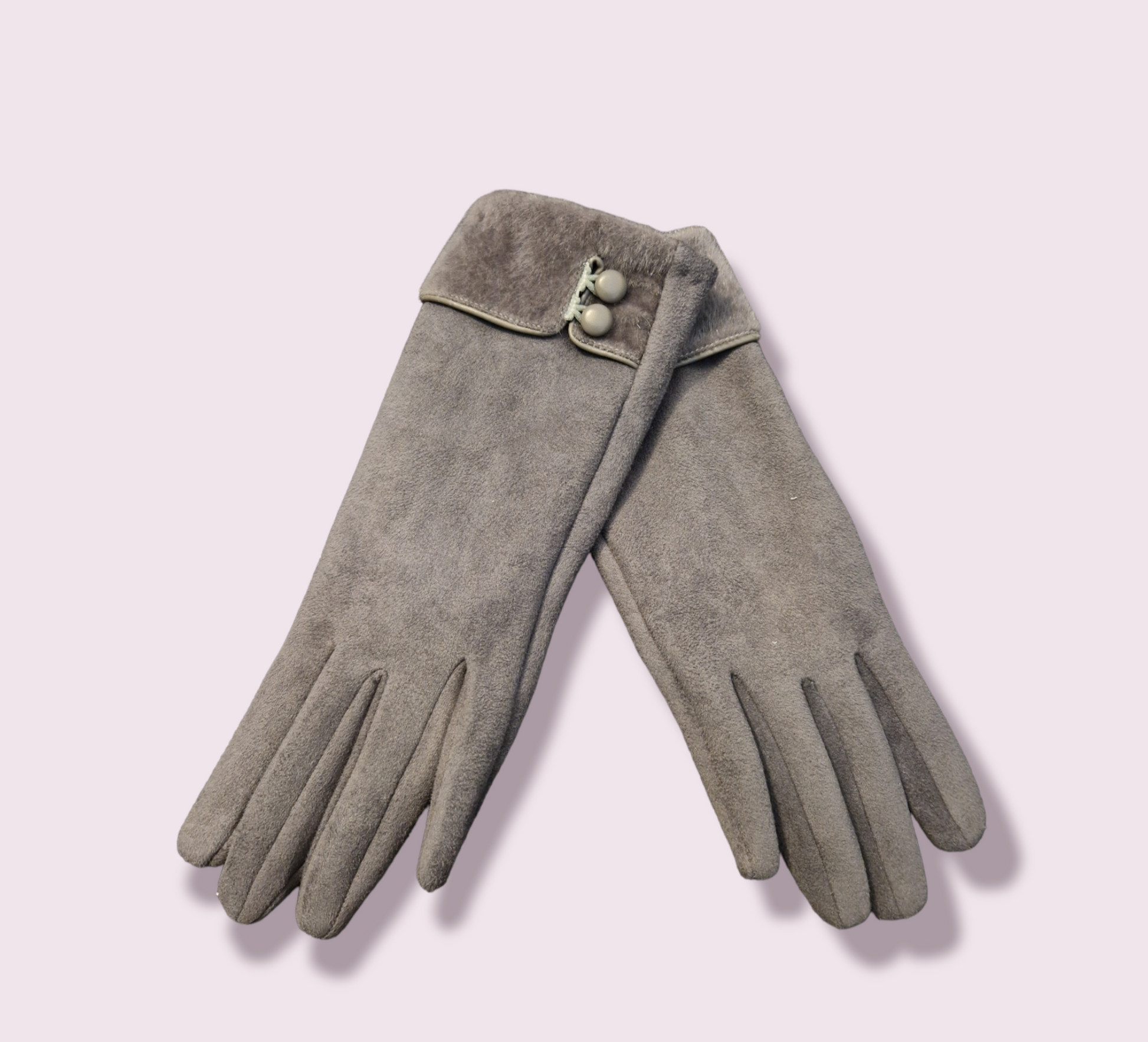 Ladies Suedette Velvet Gloves - Couture Boutique